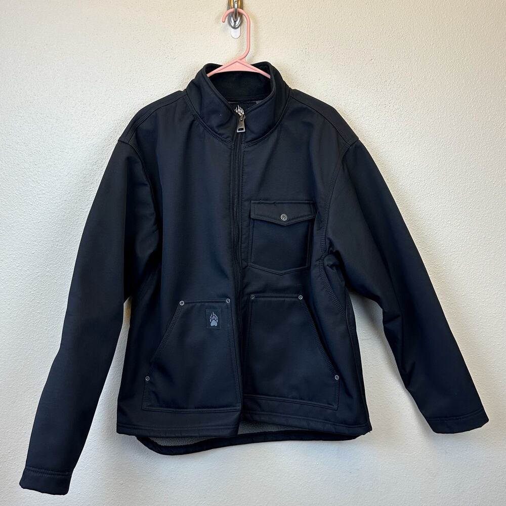 Alaskan Hardgear AKHG Men's L Prudhoe Bay Black Work Jacket Sherpa Lining
